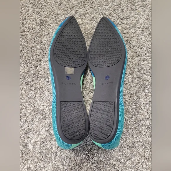 EUC Rothy's Blue Jade Points - Picture 2 of 2